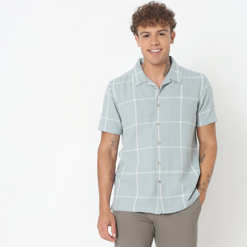 Regular Fit Checkered Shirt