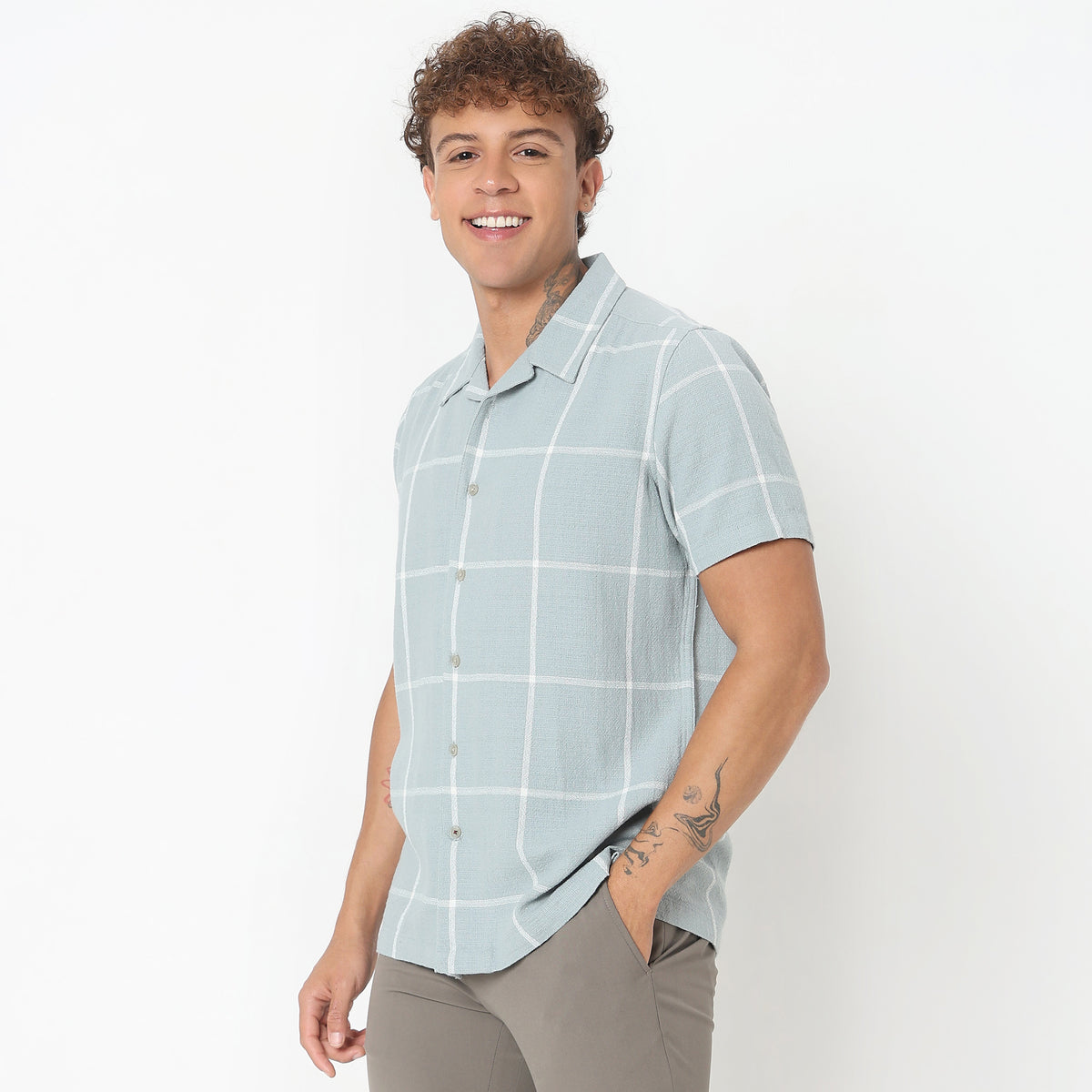 Regular Fit Checkered Shirt