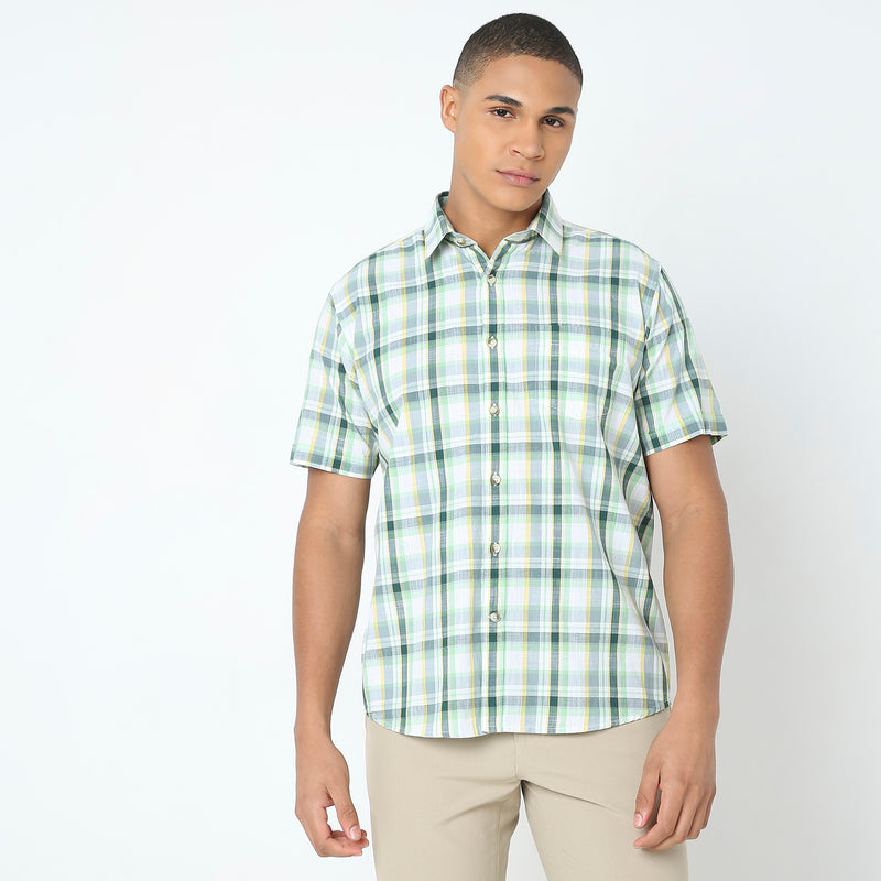 Regular Fit Checkered Shirt