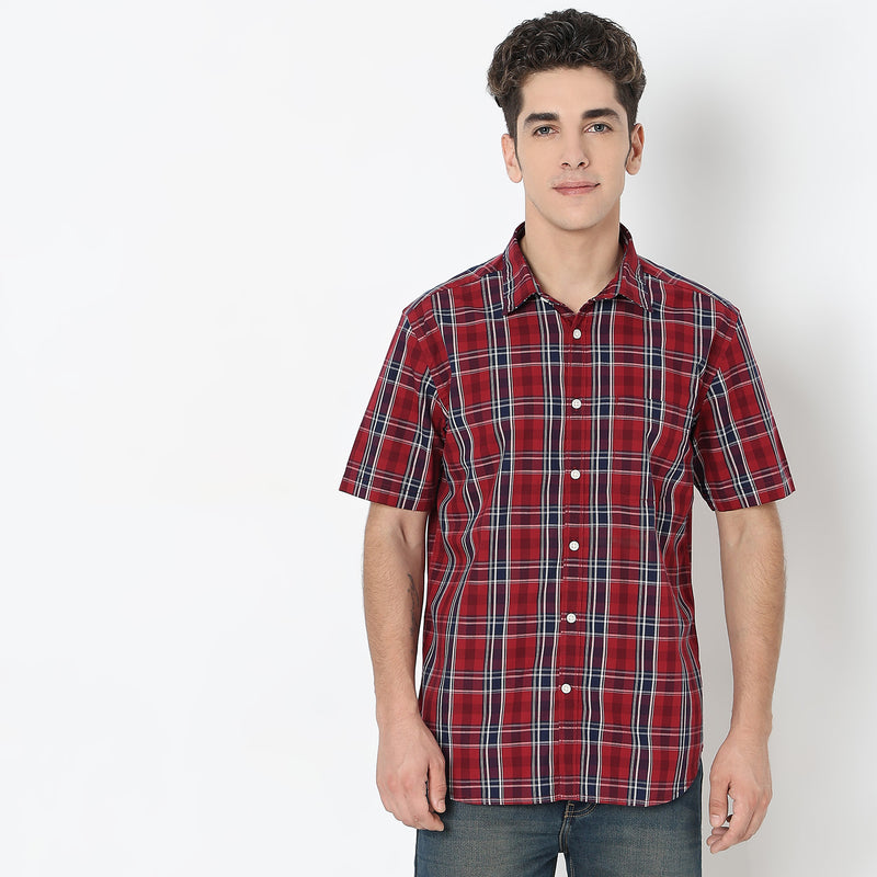 Regular Fit Checkered Shirt