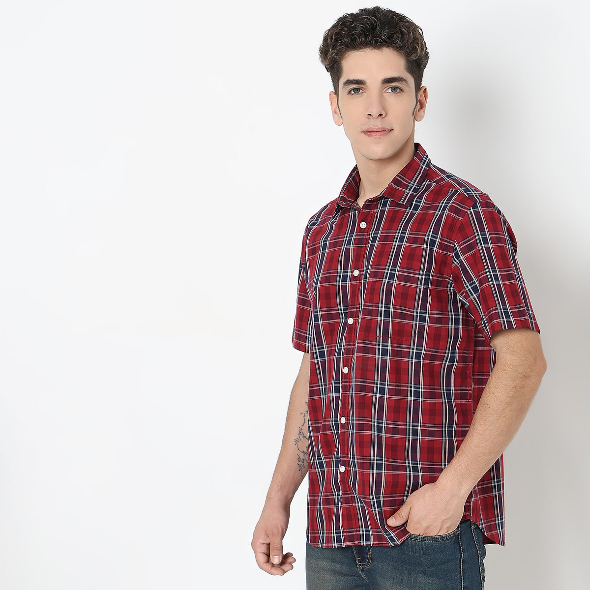 Regular Fit Checkered Shirt