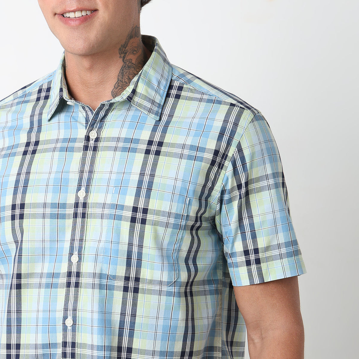 Regular Fit Checkered Shirt