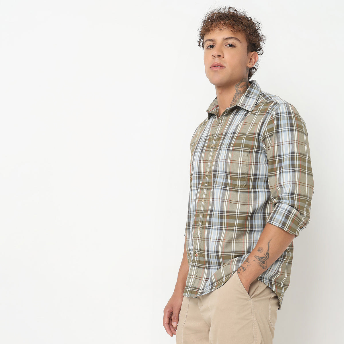 Regular Fit Checkered Shirt