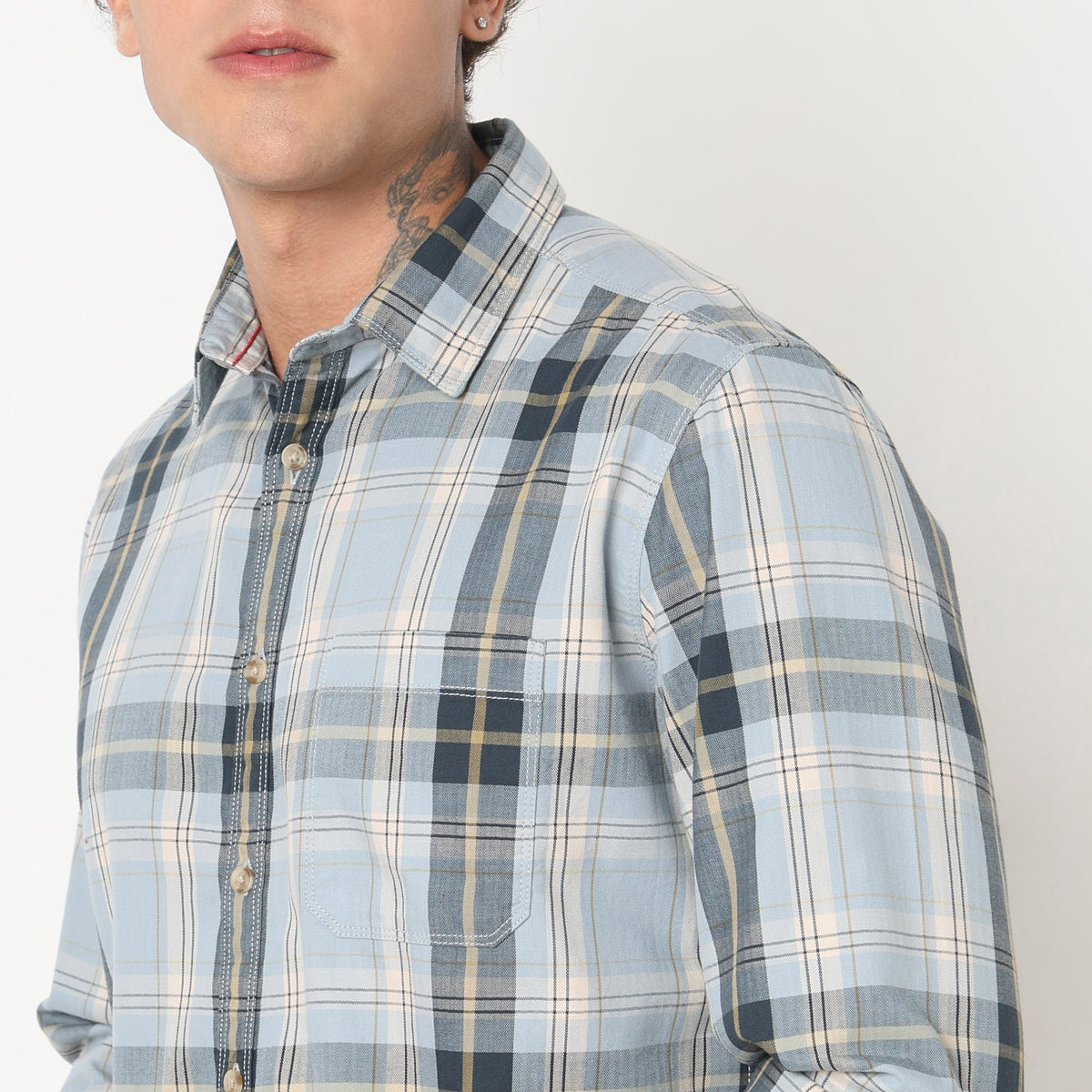 Regular Fit Checkered Shirt