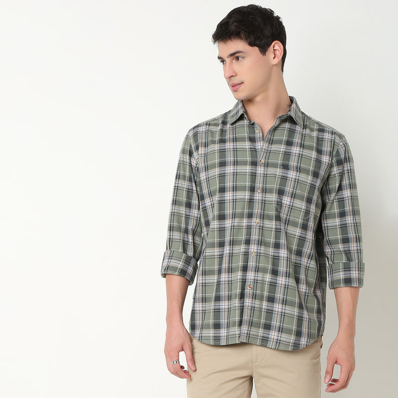 Regular Fit Checkered Shirt