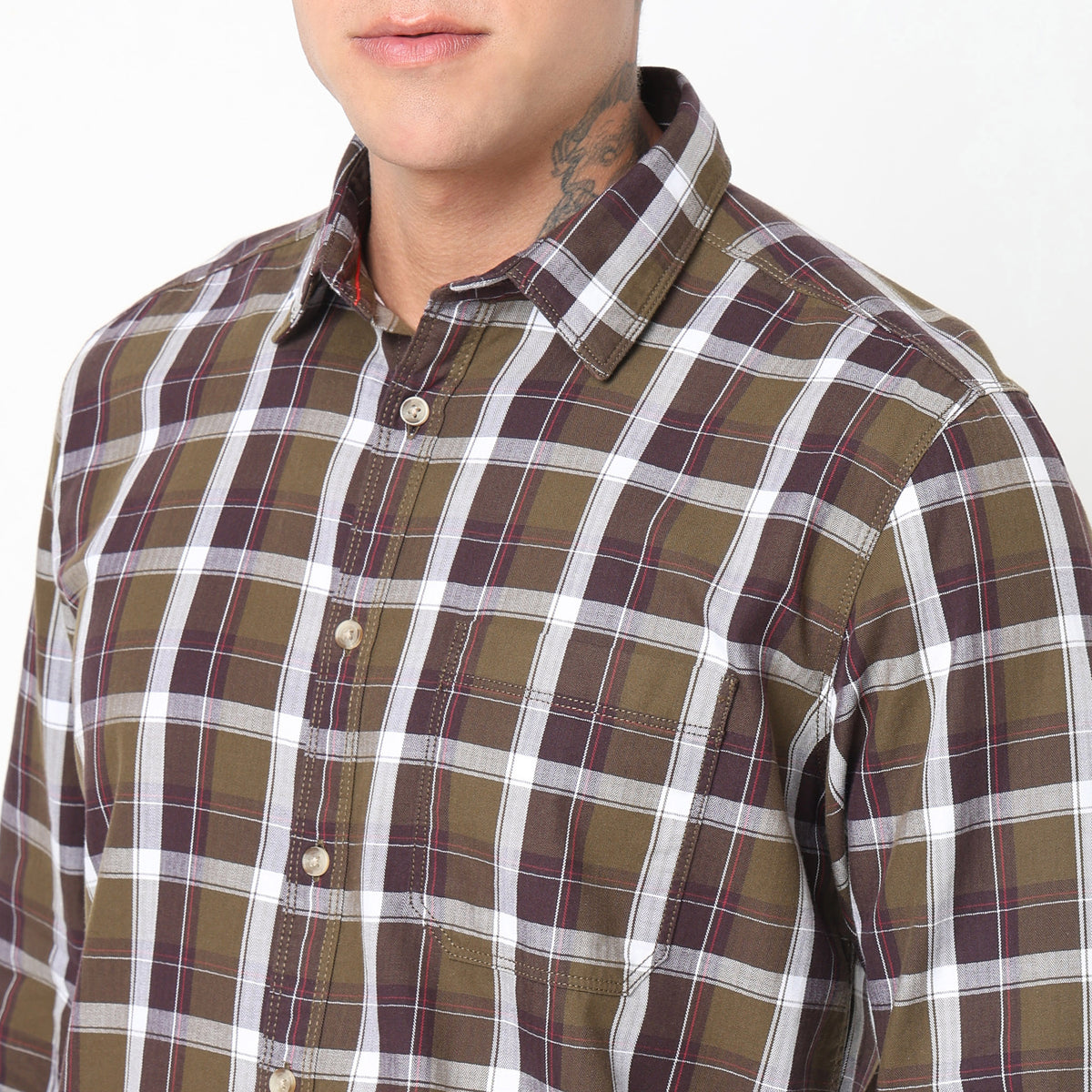 Regular Fit Checkered Shirt