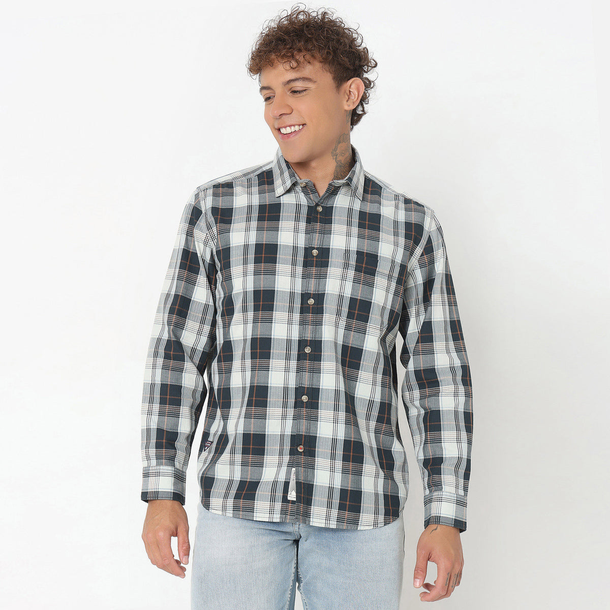 Regular Fit Checkered Shirt