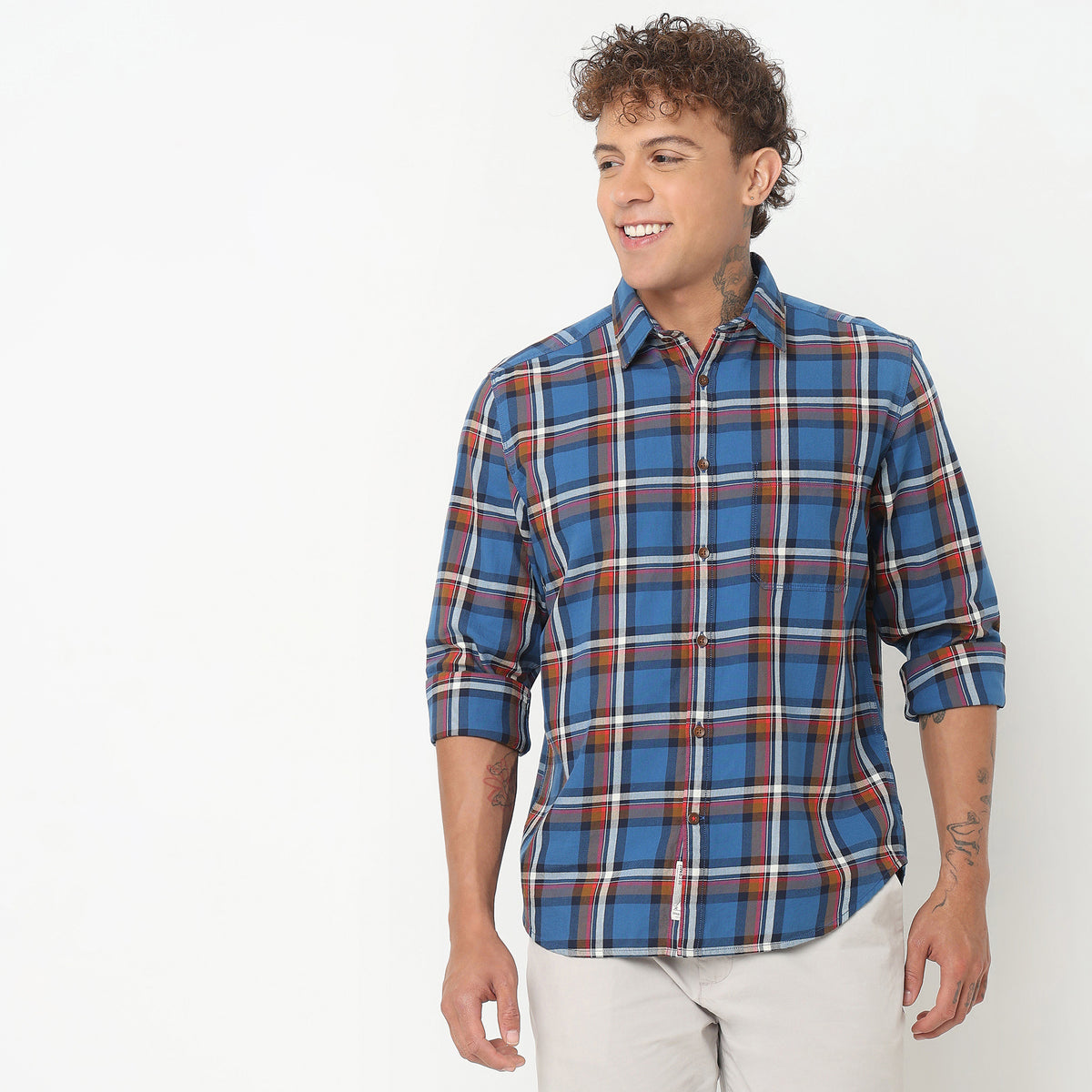 Regular Fit Checkered Shirt