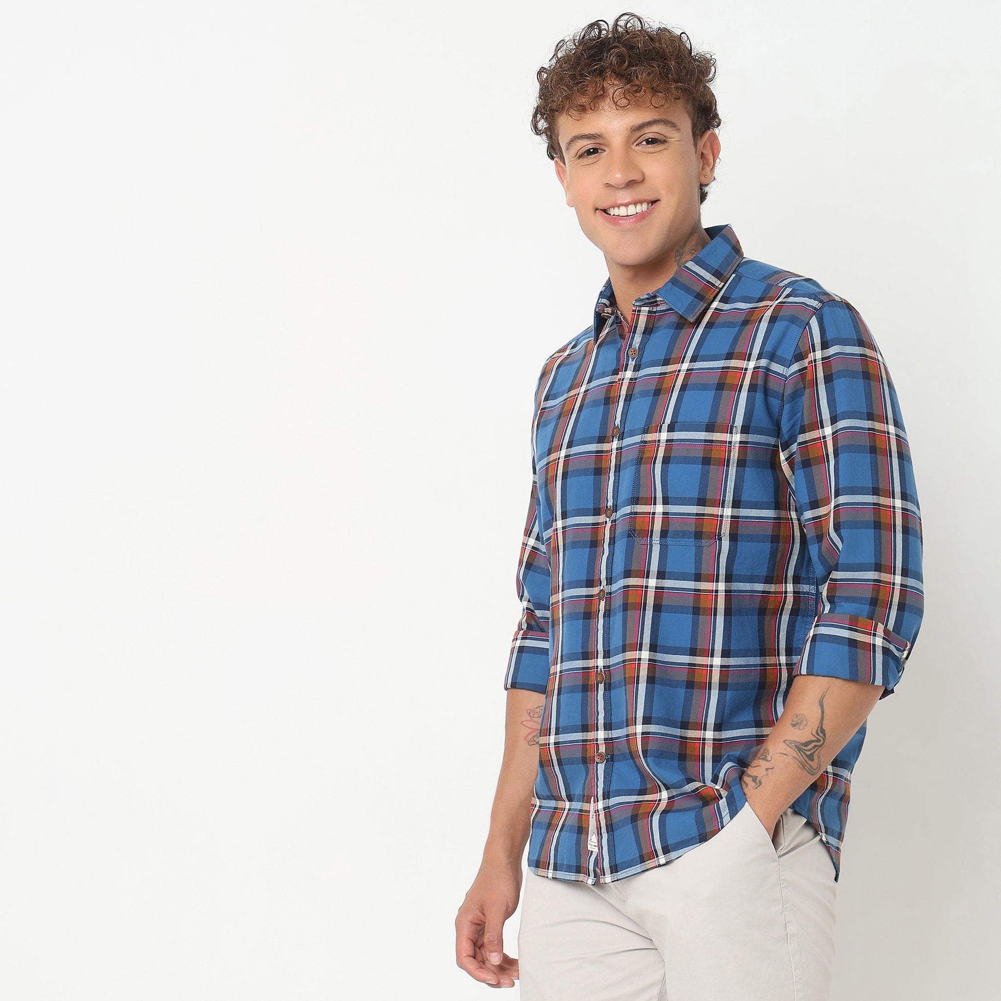 Regular Fit Checkered Shirt