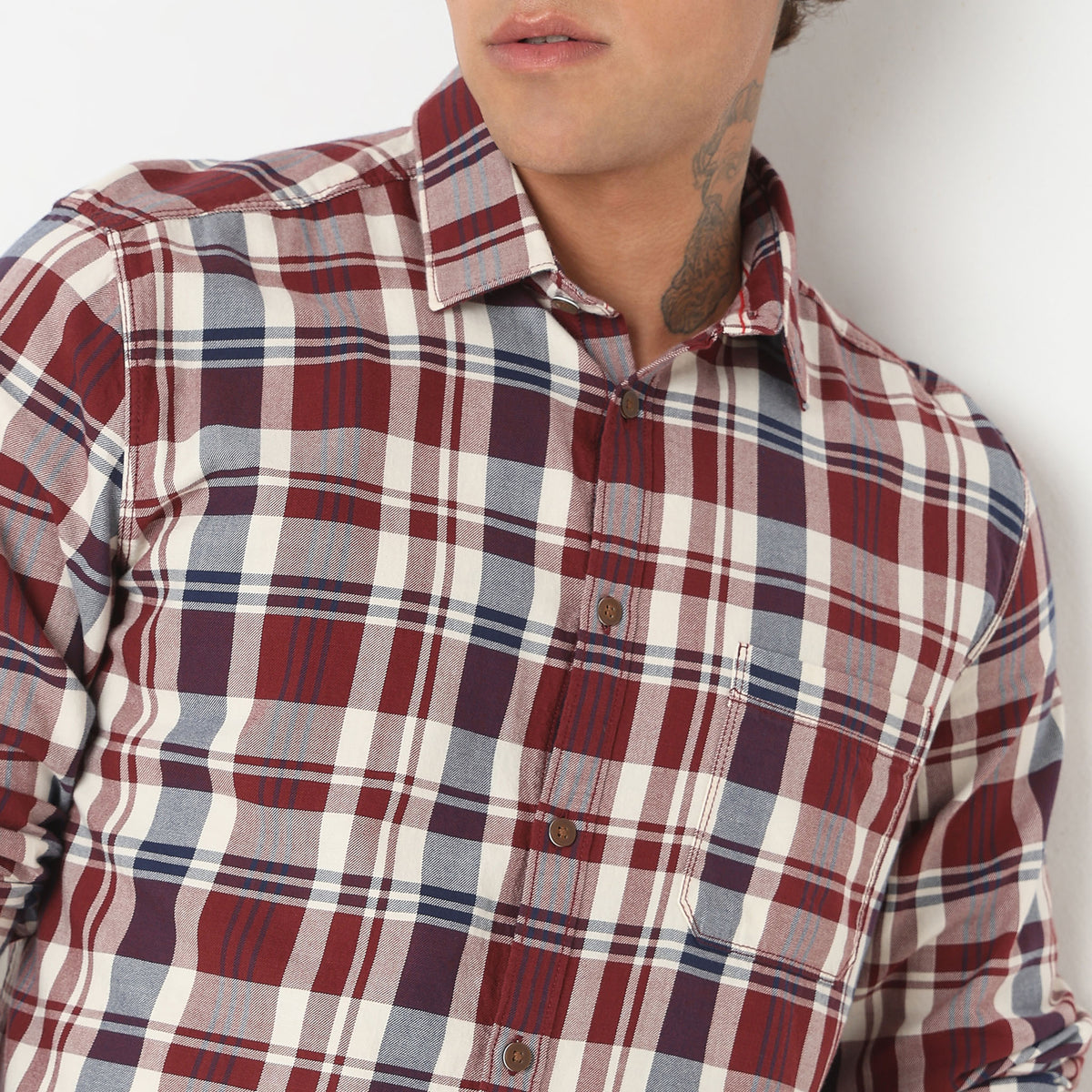 Regular Fit Checkered Shirt