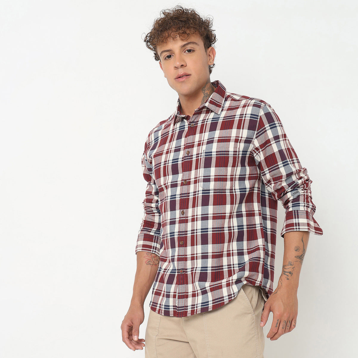 Regular Fit Checkered Shirt