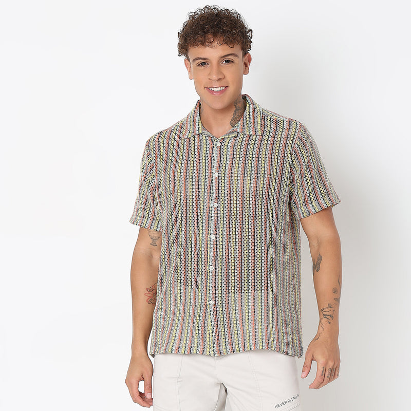 Regular Fit Striped Shirt