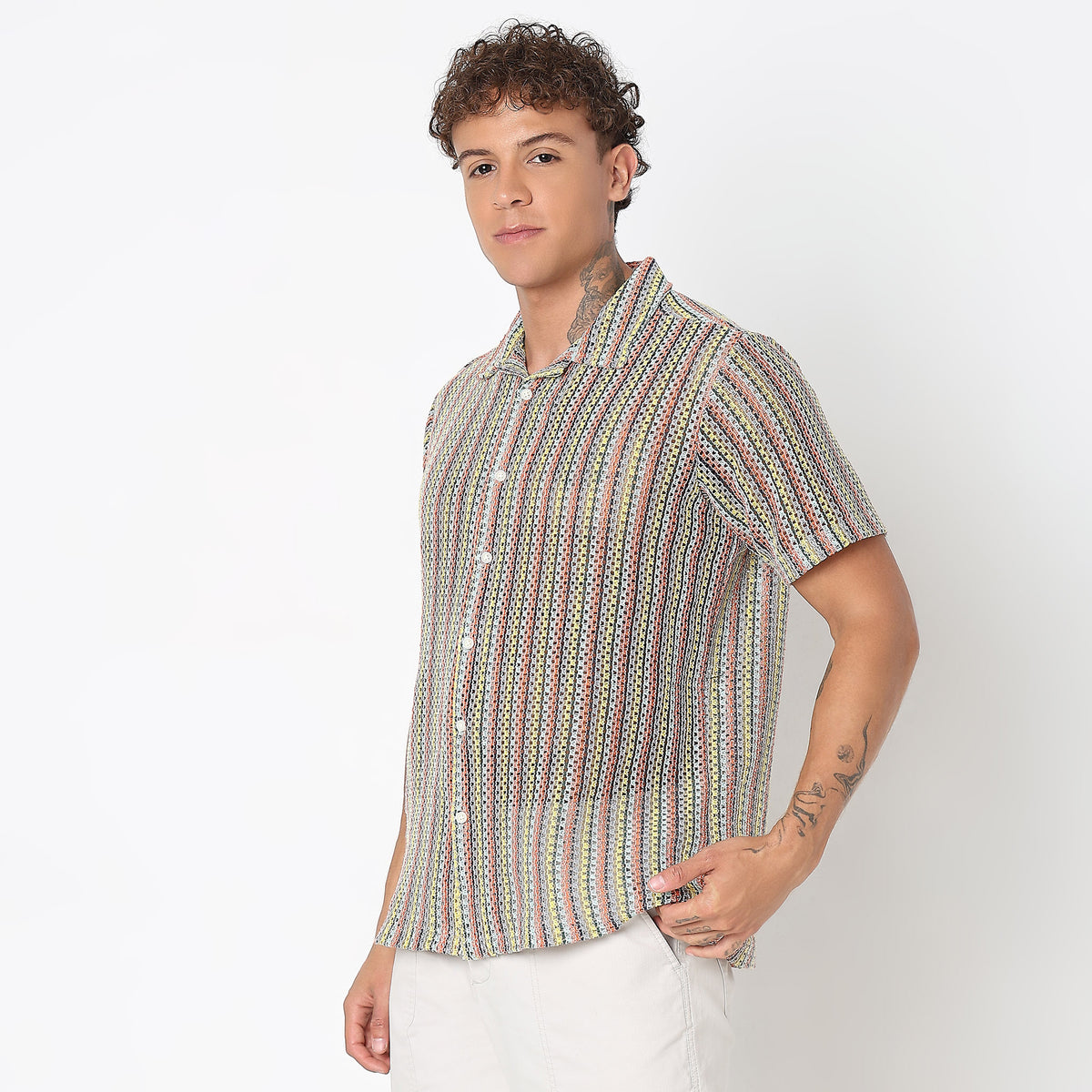 Regular Fit Striped Shirt