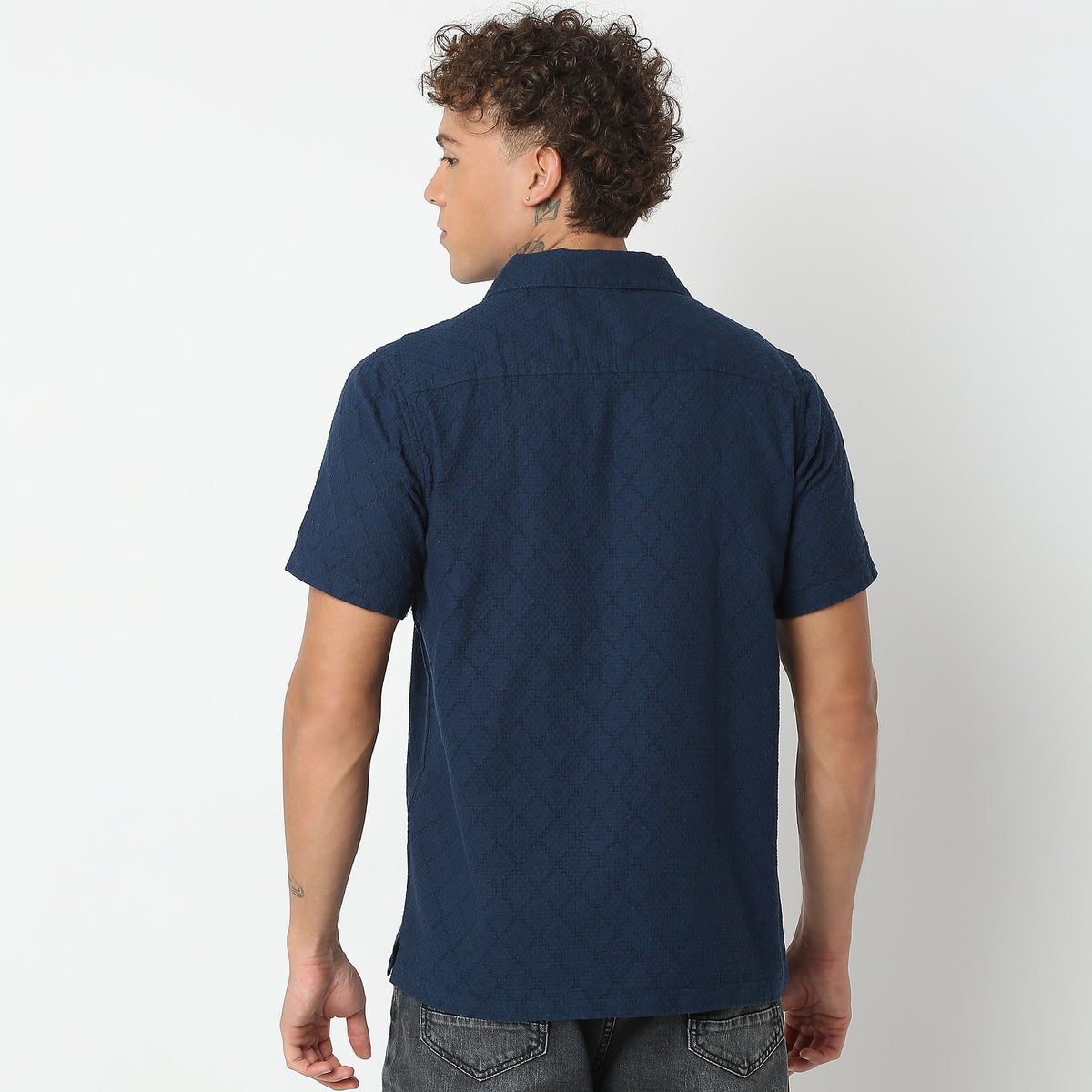 Regular Fit Solid Shirt