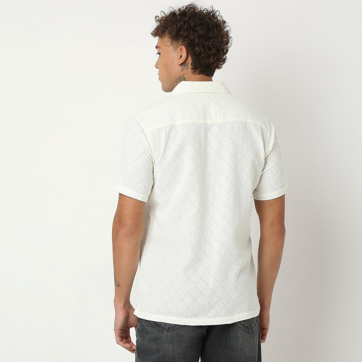 Regular Fit Solid Shirt