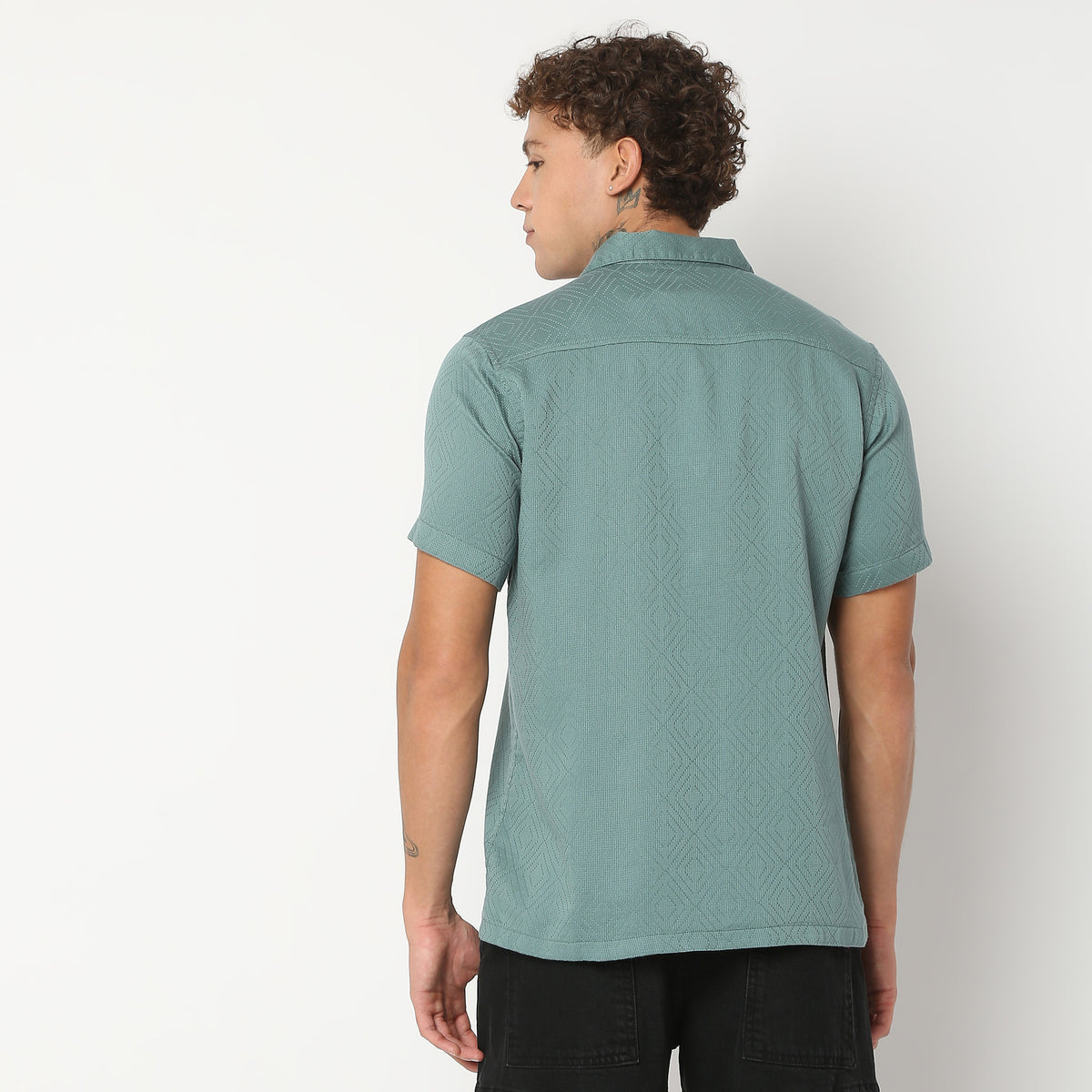 Regular Fit Solid Shirt