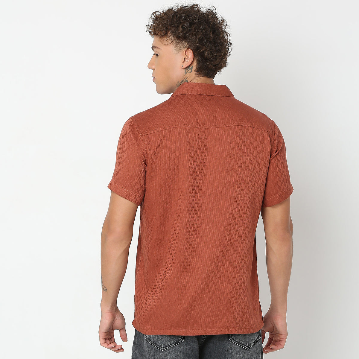 Regular Fit Solid Shirt