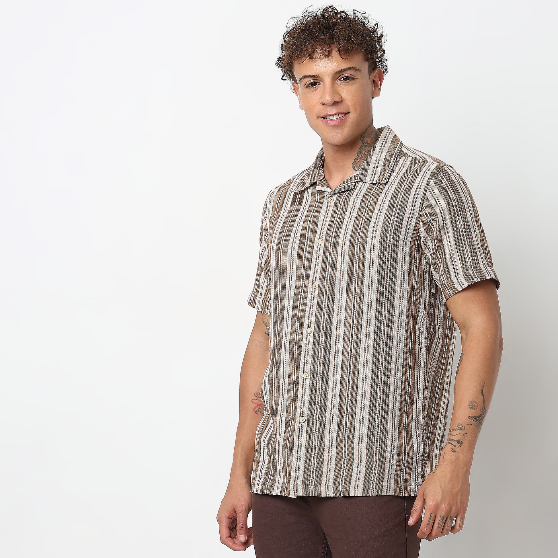 Regular Fit Striped Shirt