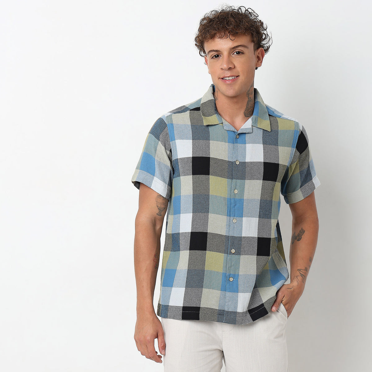 Regular Fit Checkered Shirt