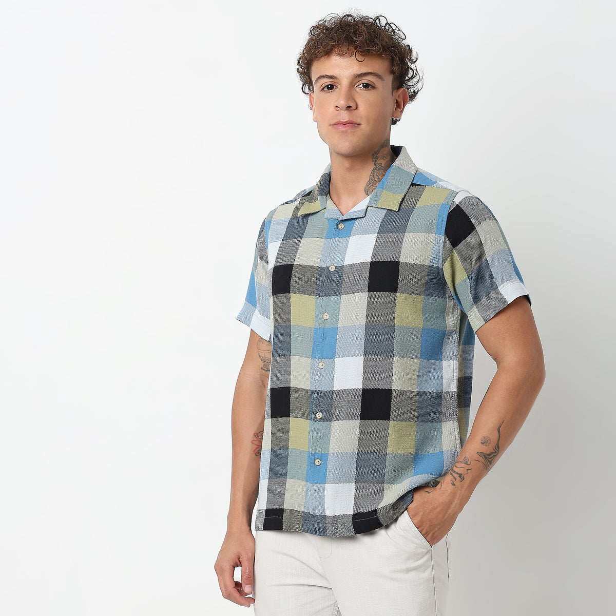 Regular Fit Checkered Shirt