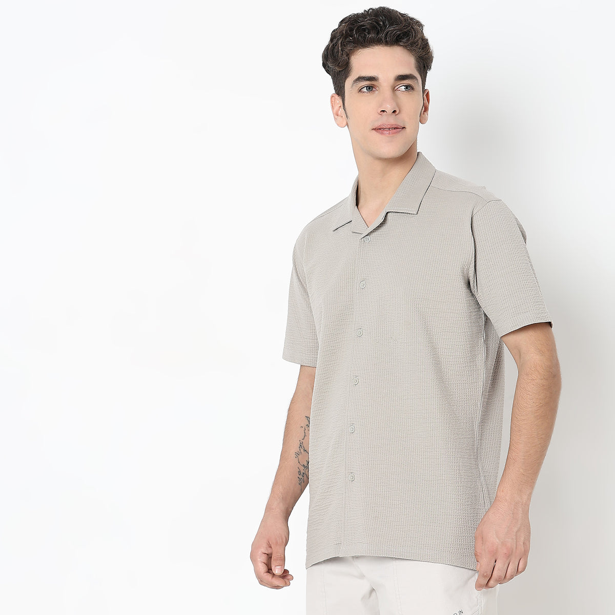 Regular Fit Structured Shirt