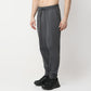 Regular Fit Solid Mid Rise Trackpants