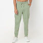 Regular Fit Solid Mid Rise Trackpants