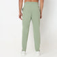 Regular Fit Solid Mid Rise Trackpants