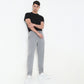 Regular Fit Solid Mid Rise Trackpants