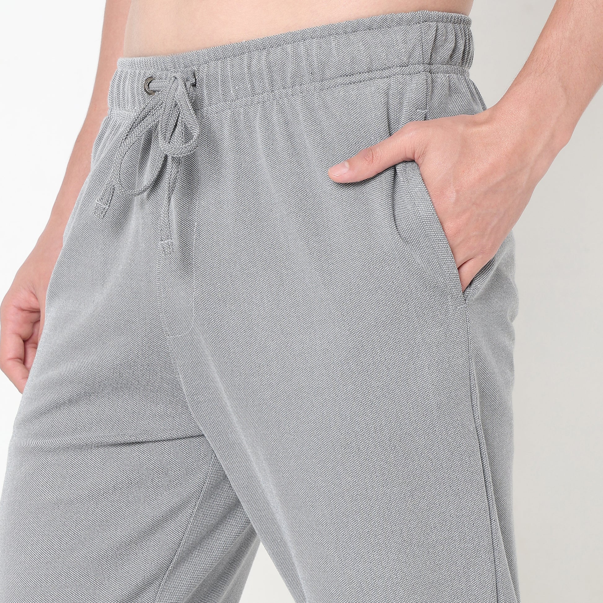 Regular Fit Solid Mid Rise Trackpants