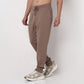 Regular Fit Solid Mid Rise Trackpants
