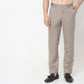 Regular Fit Solid Mid Rise Trousers