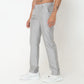 Regular Fit Solid Mid Rise Trousers