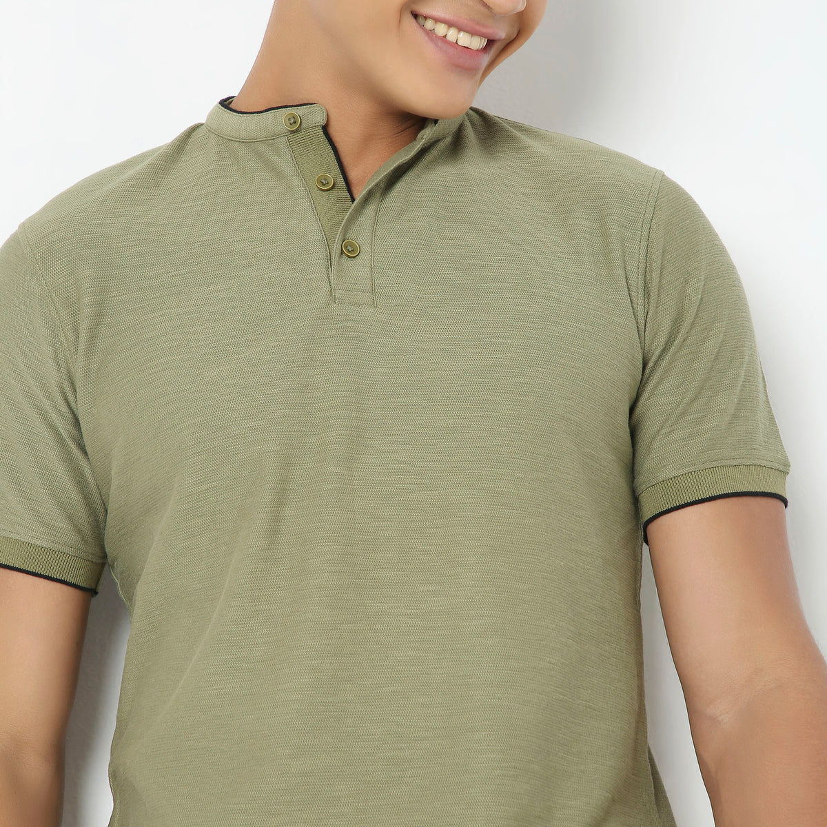 Regular Fit Solid T-Shirt