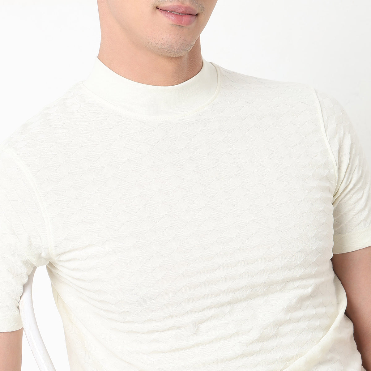 Regular Fit Structured T-Shirt