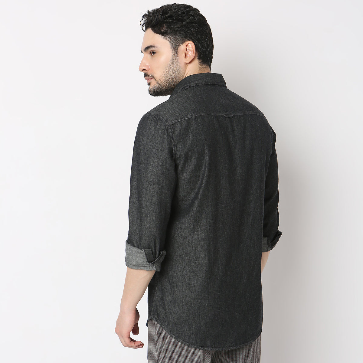 Slim Fit Solid Shirt