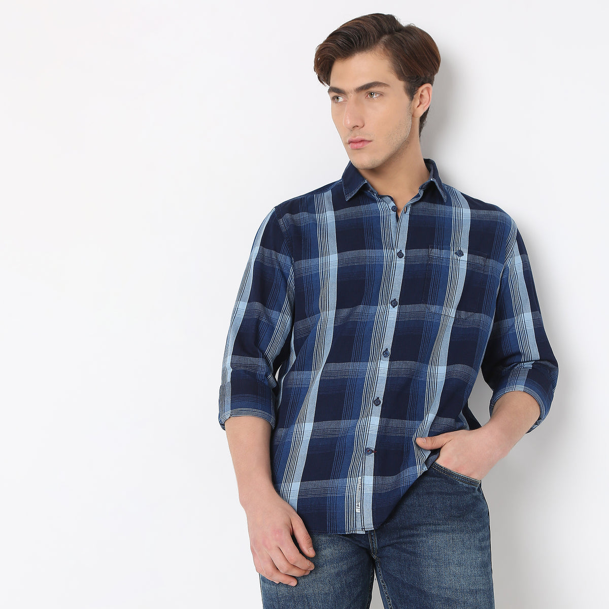 Regular Fit Checkered Shirt