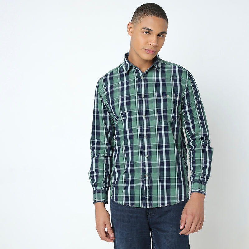 Regular Fit Checkered Shirt