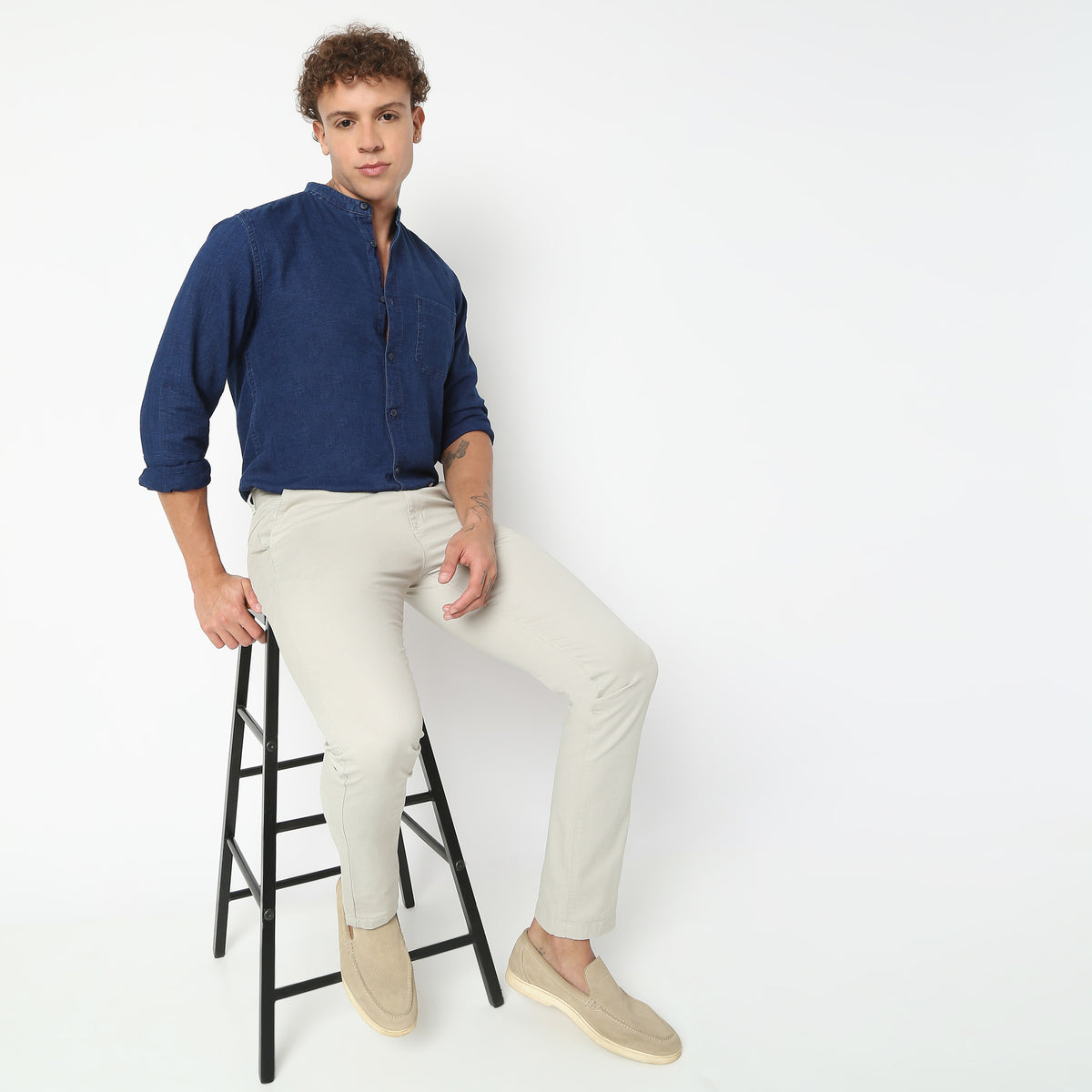 Regular Fit Solid Shirt