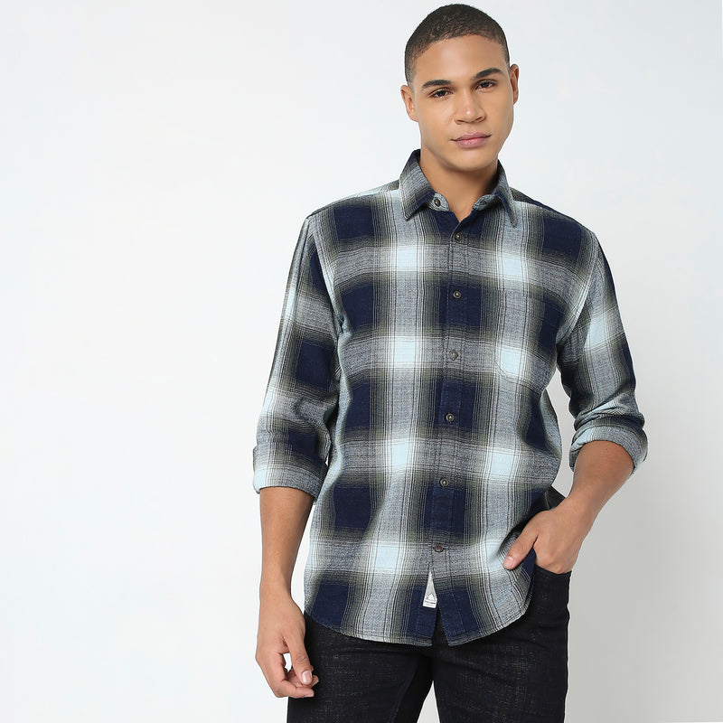 Regular Fit Checkered Shirt