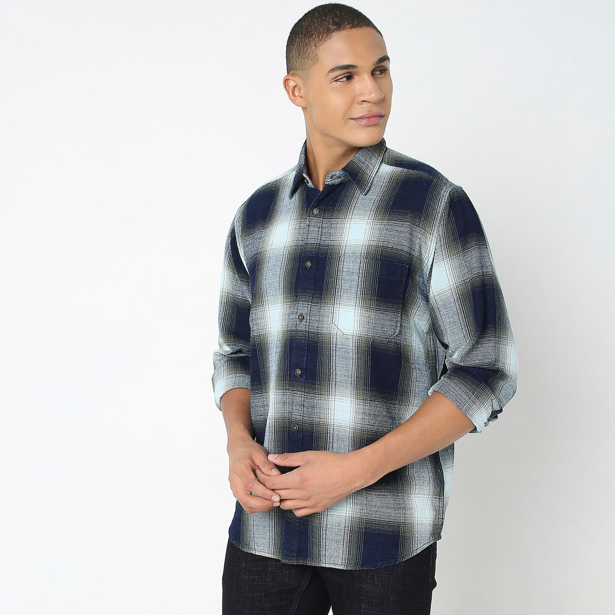 Regular Fit Checkered Shirt