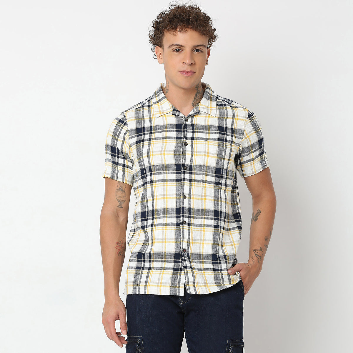 Regular Fit Checkered Shirt