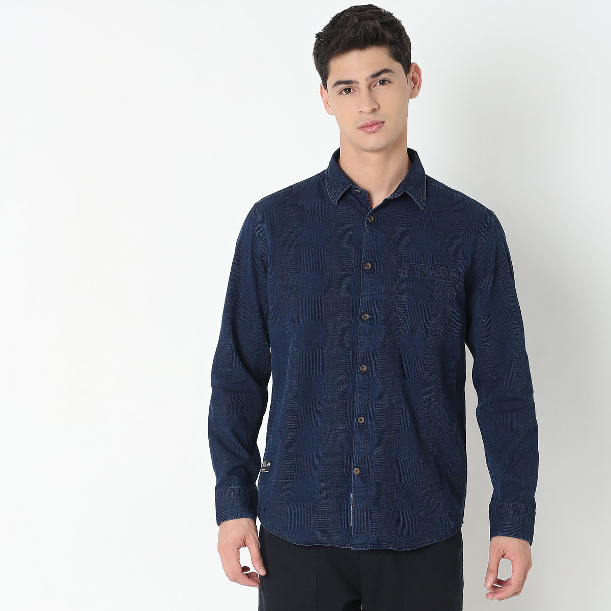 Regular Fit Solid Shirt