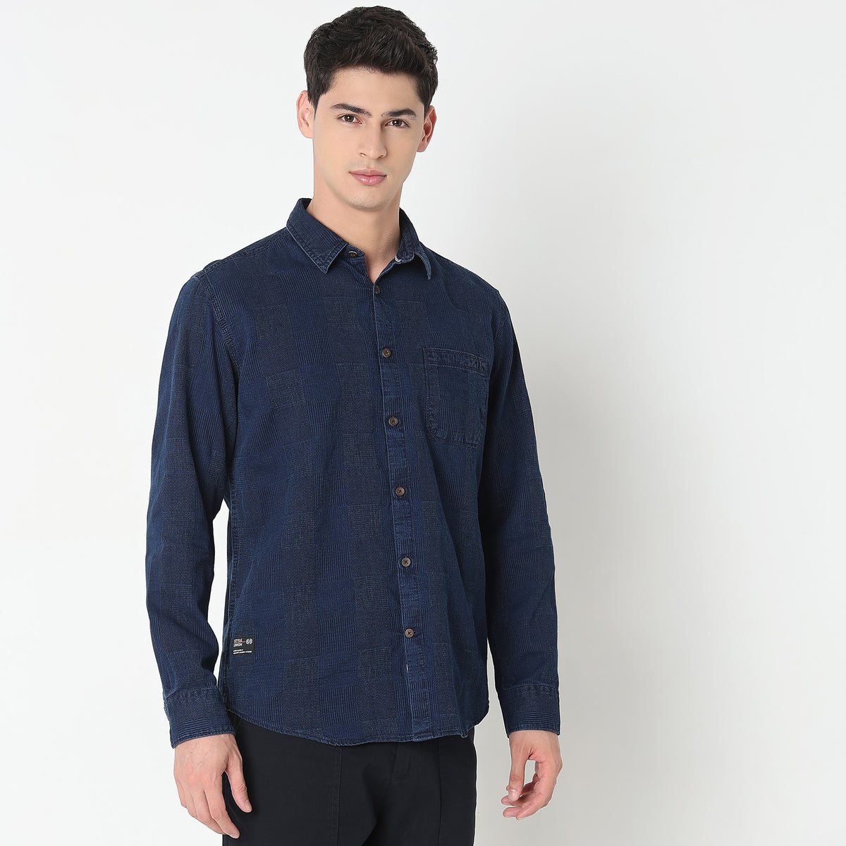 Regular Fit Solid Shirt