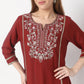 Flare Fit Embroidered Kurta