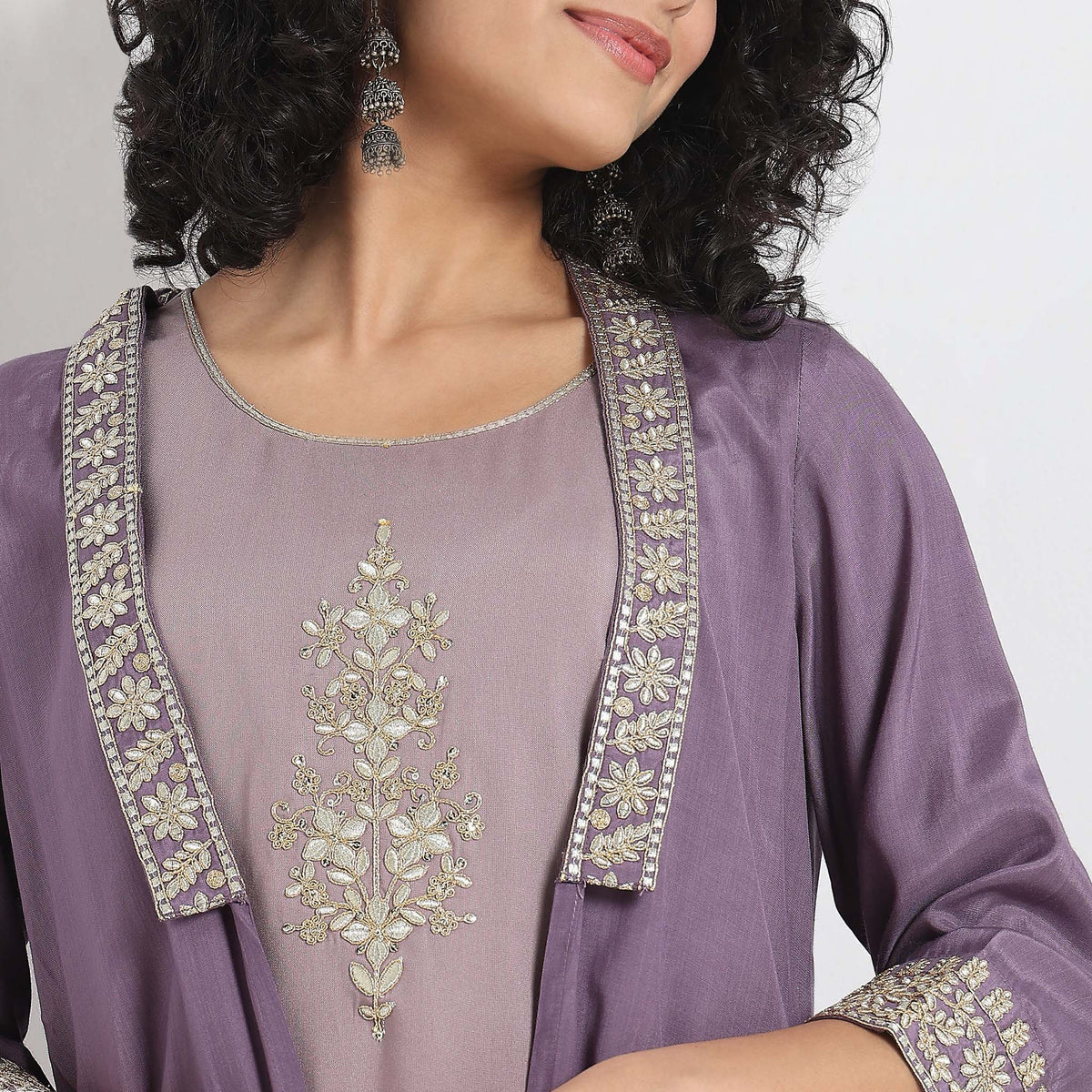 Flare Fit Embellished Kurta