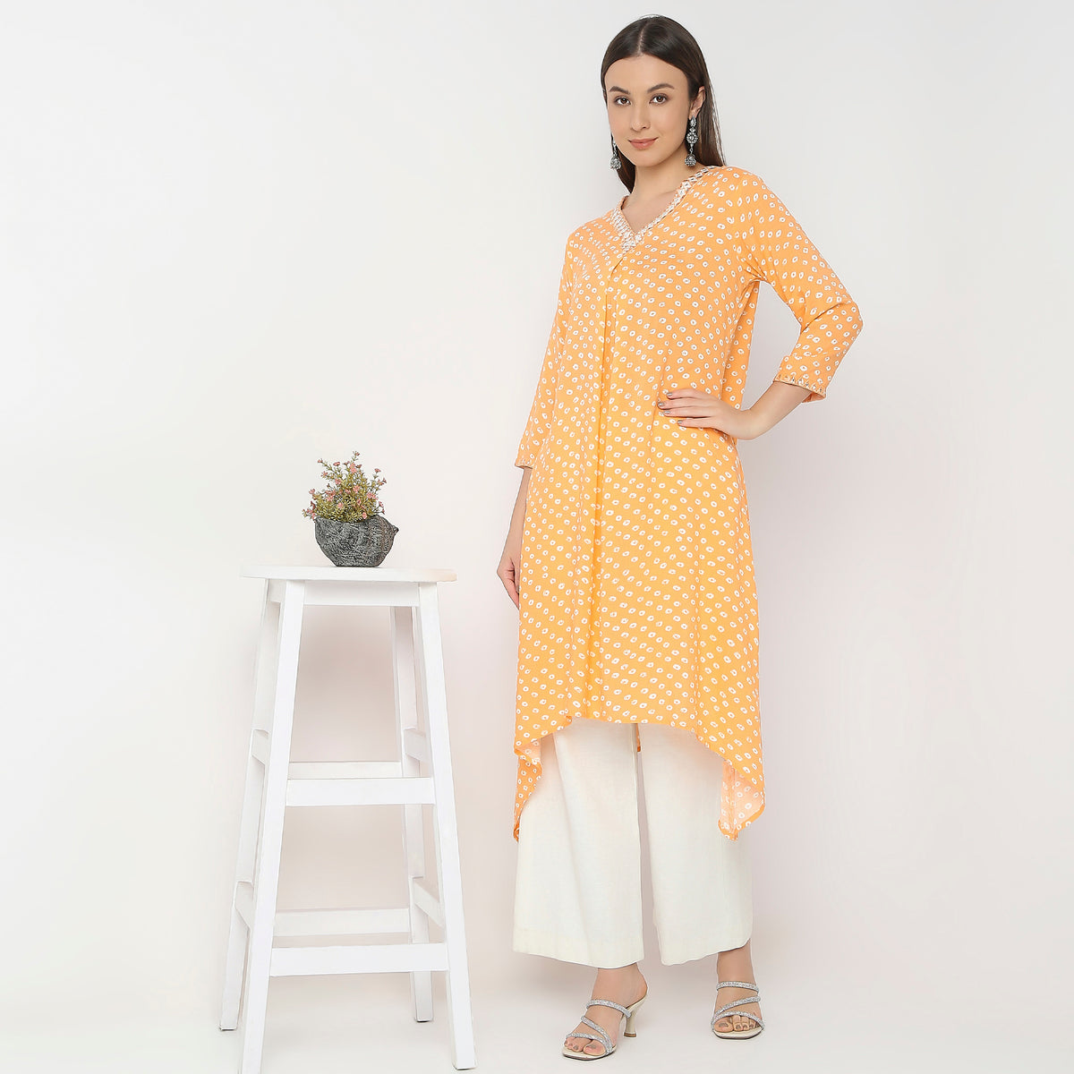 Flare Fit Printed Kurta