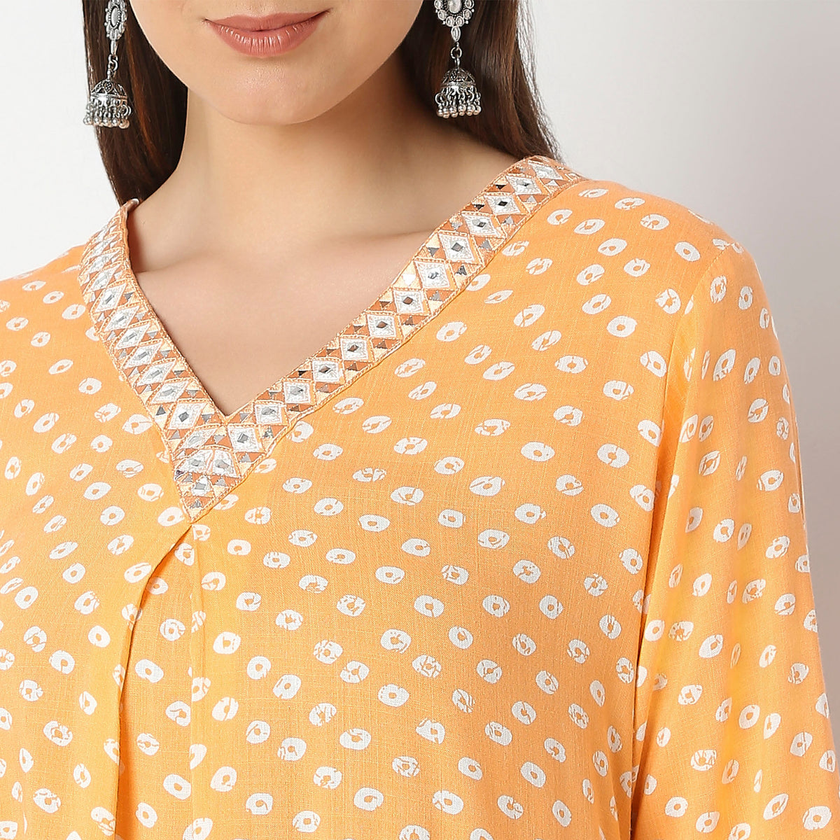 Flare Fit Printed Kurta