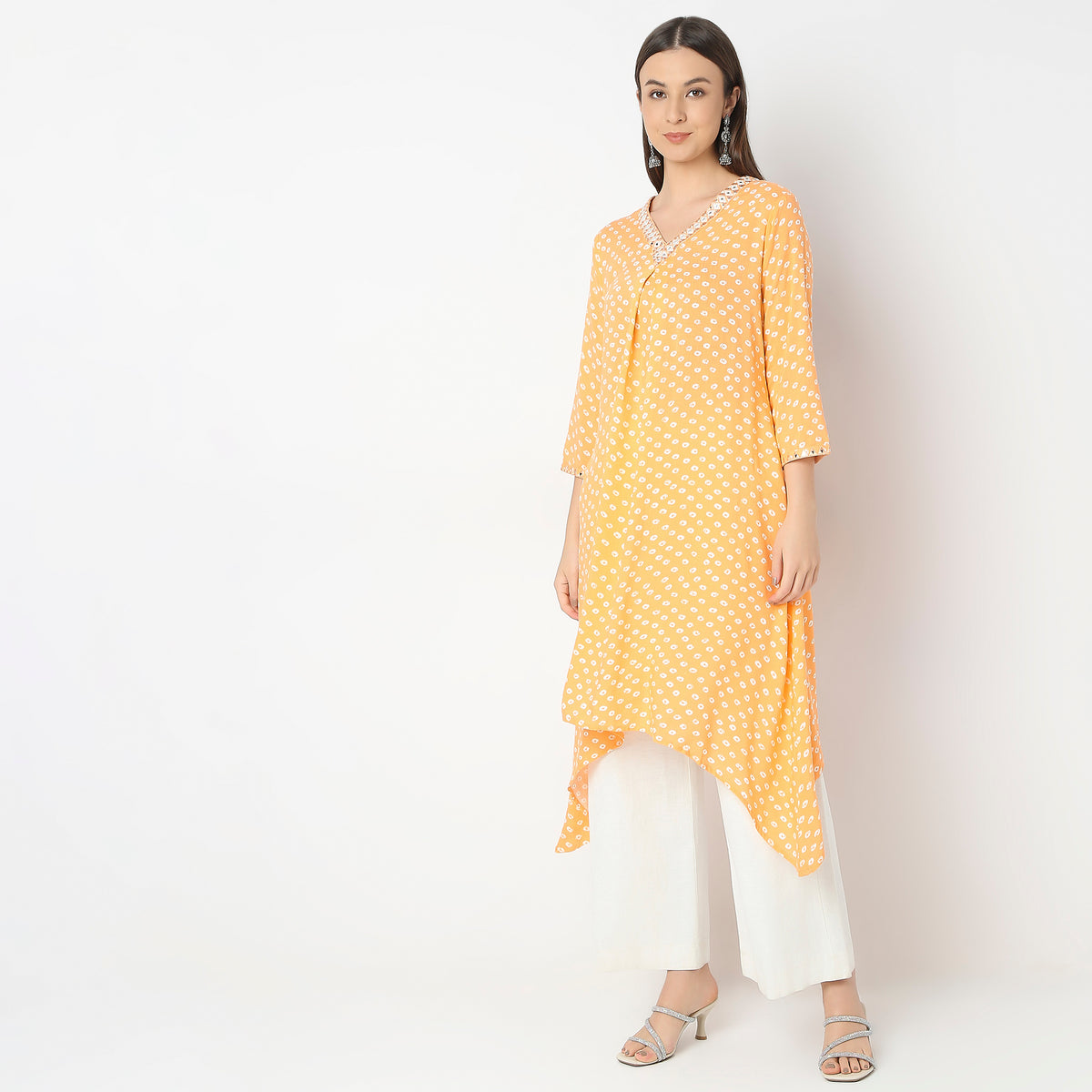 Flare Fit Printed Kurta