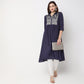 Flare Fit Embroidered Kurta